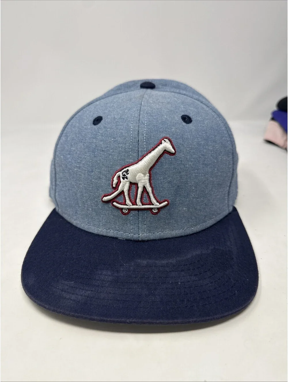 LRG True Heads Blue Giraffe Skateboarding Hat Cap OSFM